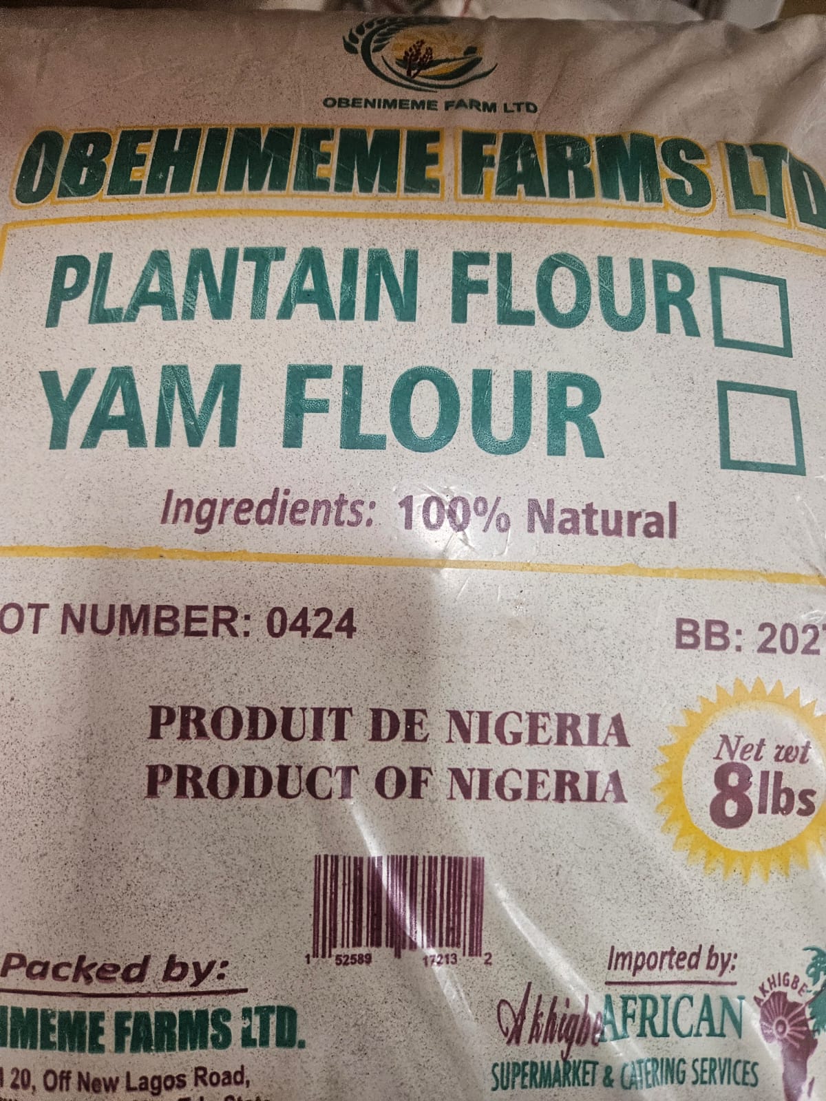 Plantain & Yam Flour